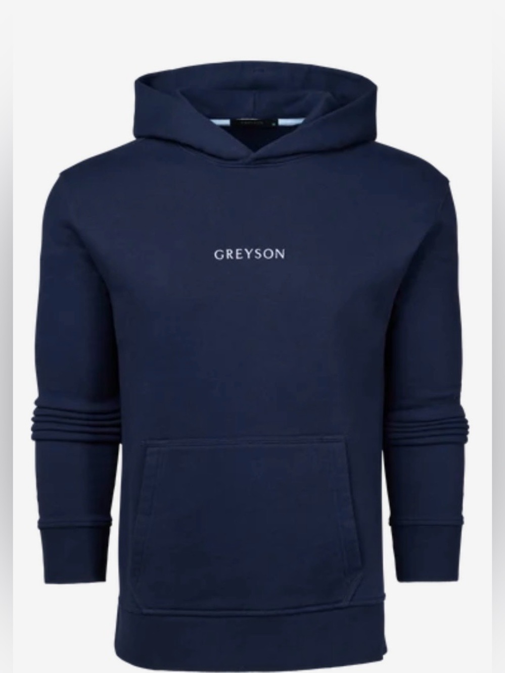 Greyson Signature Aspen Hoodie Logo Maltese Blue Size Medium